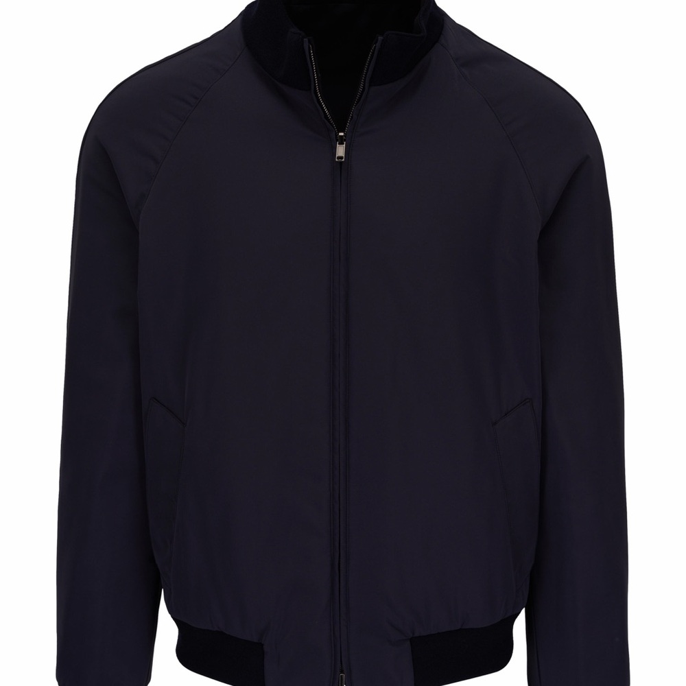 MAURIZIO BALDASSARI
Black & Navy Reversible Bomber Jacket